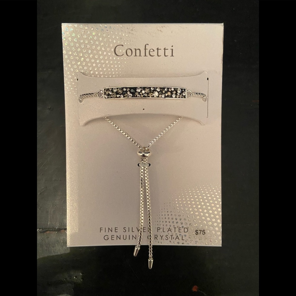 Confetti crystal Y bracelet